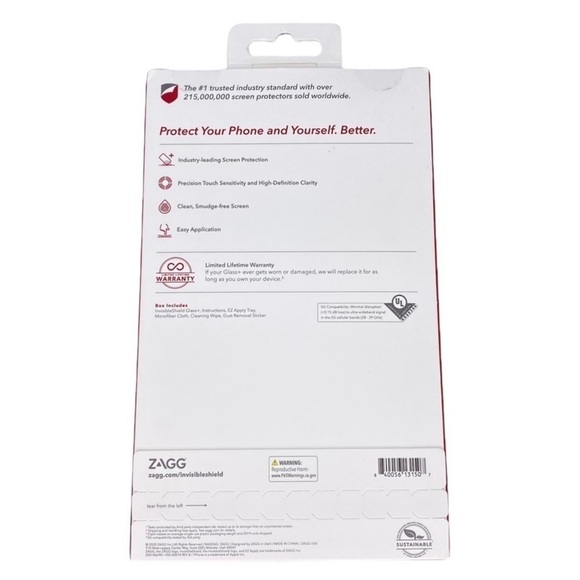Zagg Invisible Shield glass+ for iPhone 12 Pro Max Impact Scratch Protection New - Picture 2 of 2